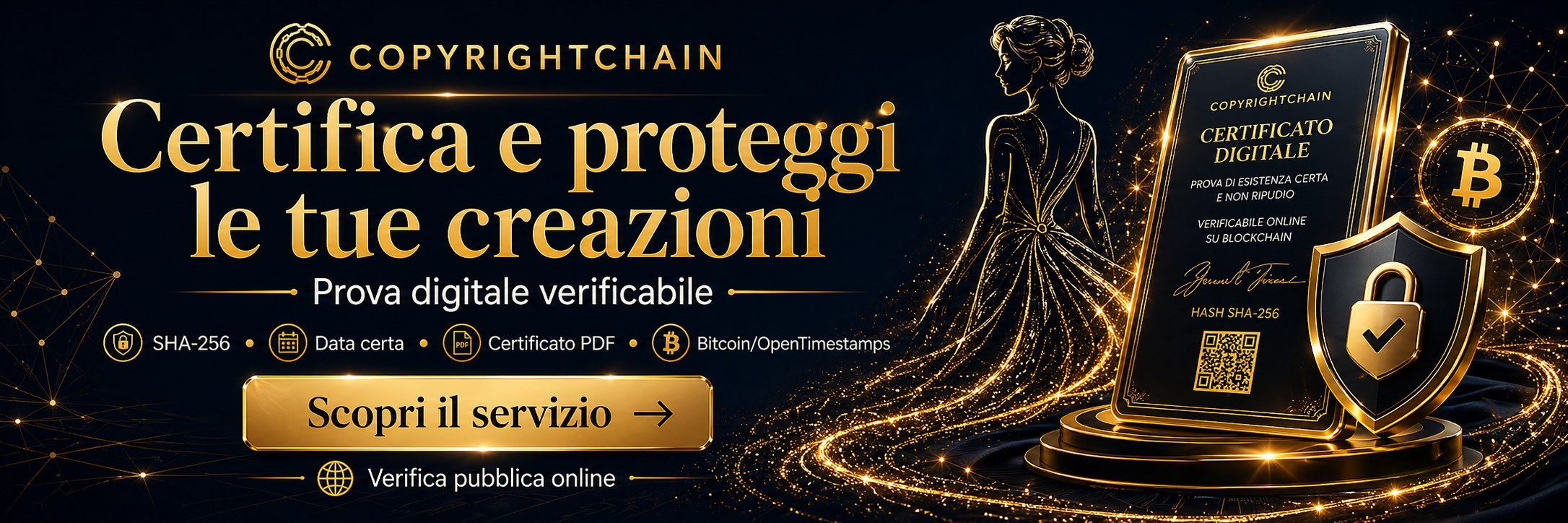 CopyrightChain - proteggi le tue creazioni con certificazione digitale verificabile