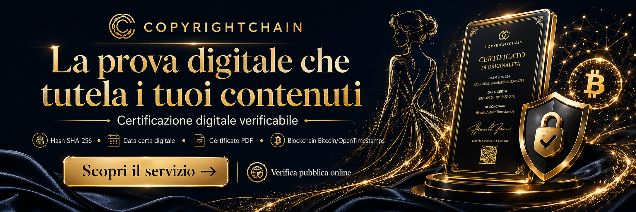 CopyrightChain - dai più valore alle tue opere con una certificazione verificabile