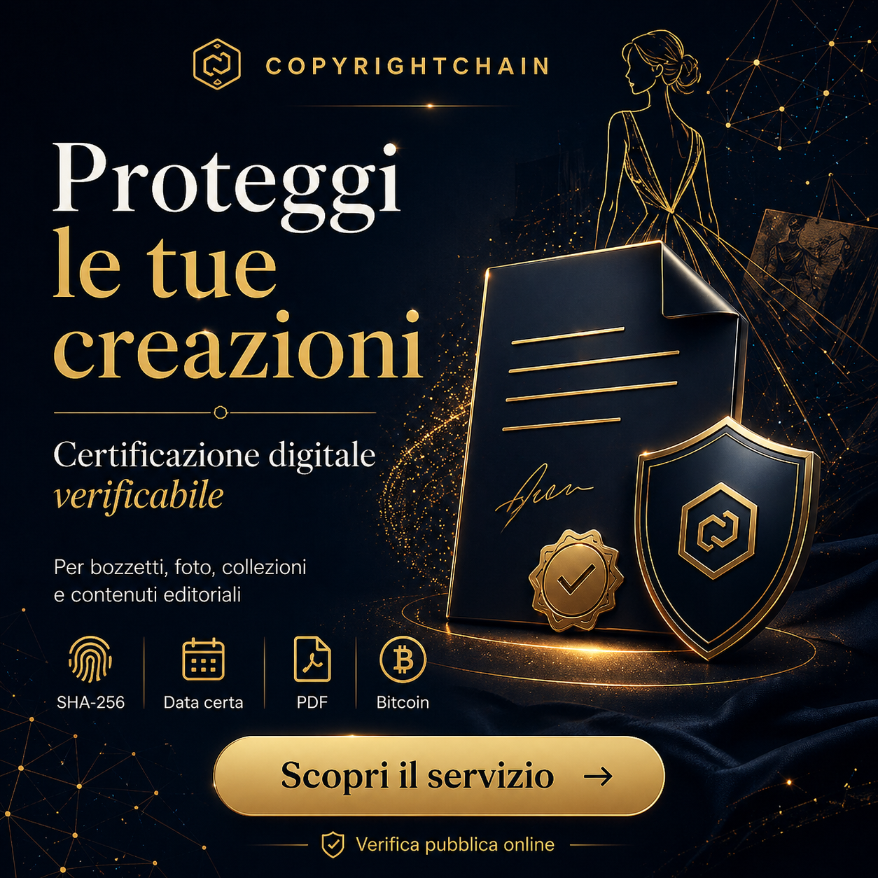 CopyrightChain - certifica opere creative con PDF e blockchain