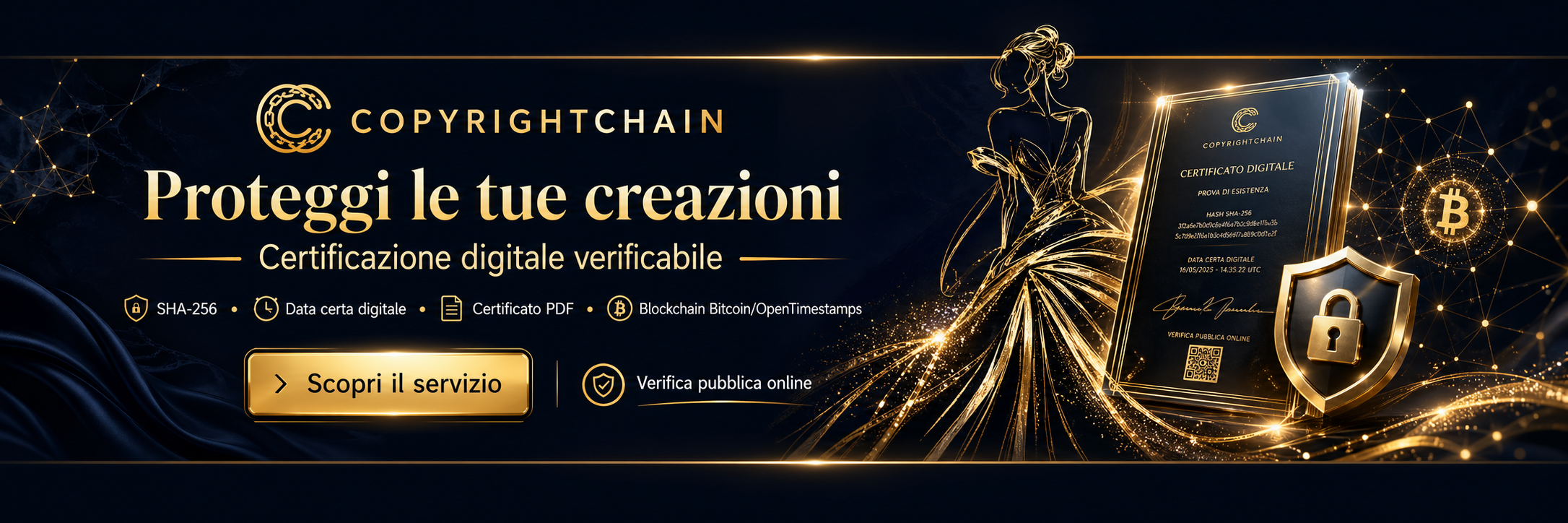 CopyrightChain - proteggi le tue creazioni con prova digitale verificabile